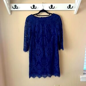 Royal Blue Lace Dresss